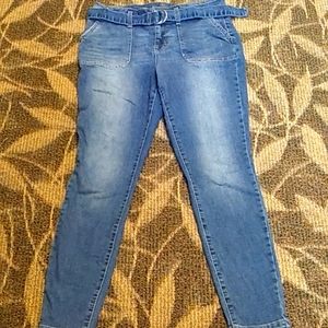 Maurices High Waisted jeans with cinch belt